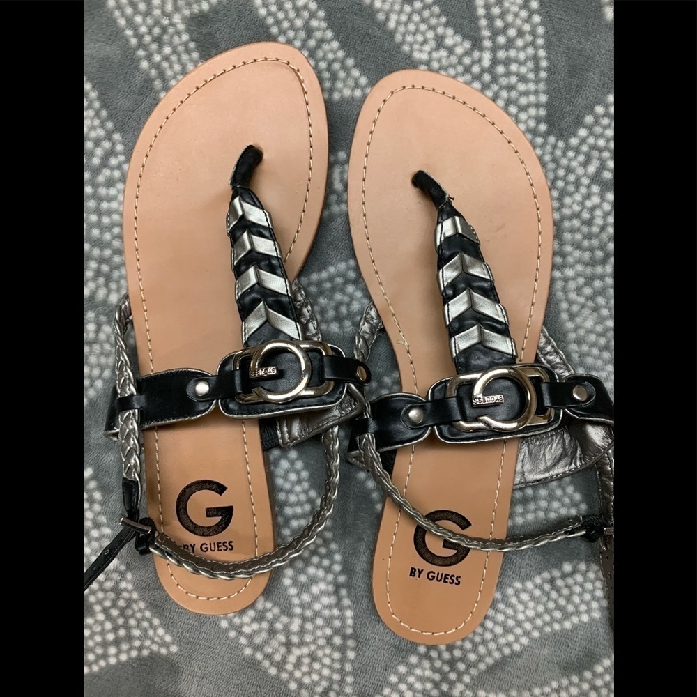 G by‎ guess lally2 braided thong sandals